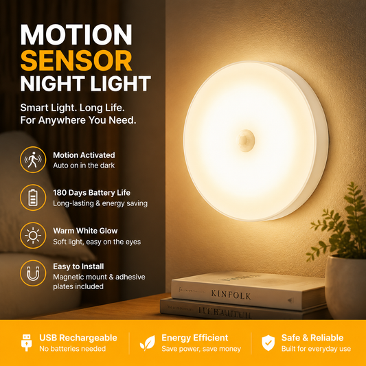 korakio®💡Smart Motion Sensor Night Light - Lights Up Automatically When You Need It