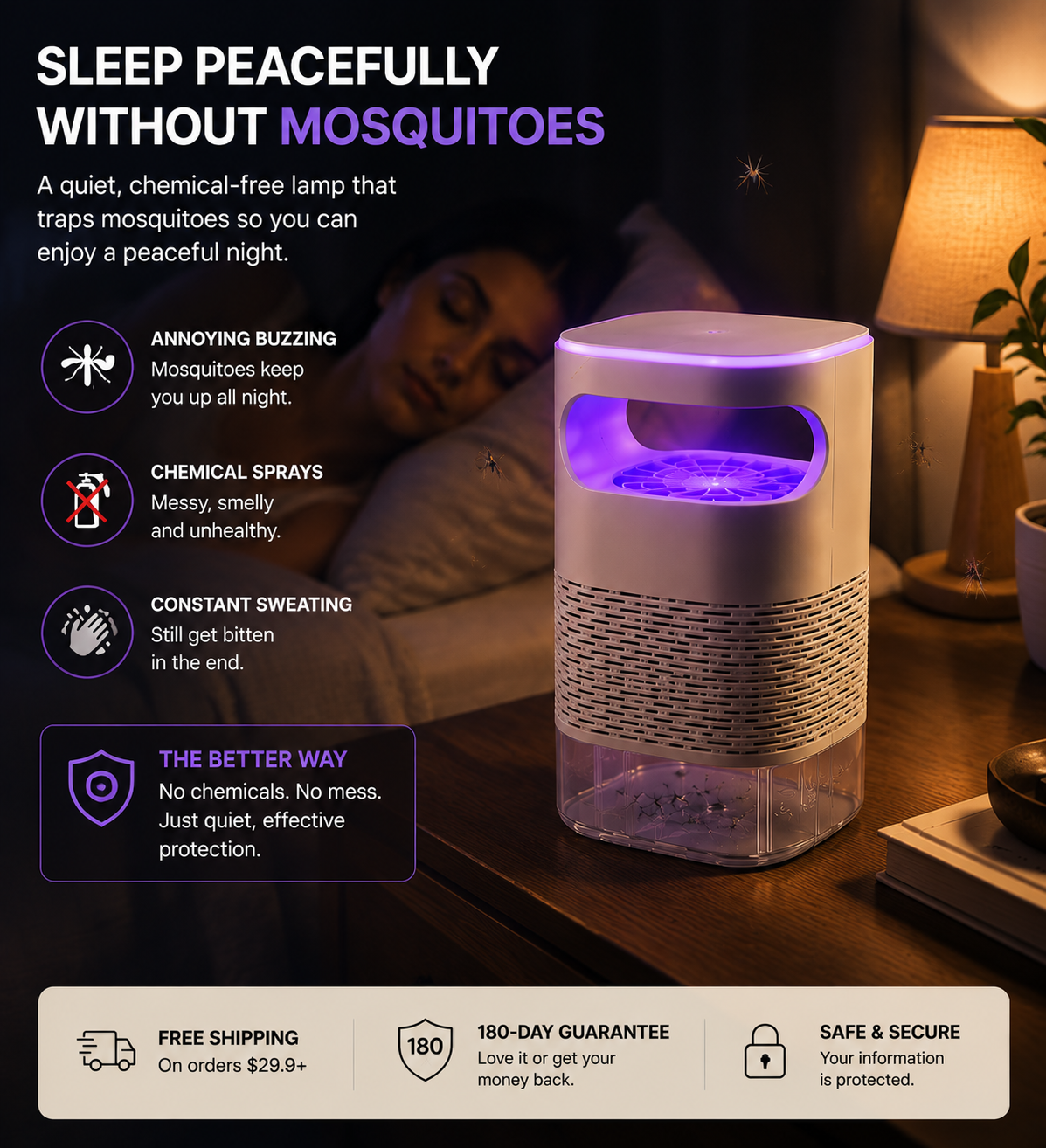 ⭐ Meet The New & Improved Version - Sleep Without Mosquitoes Bothering You