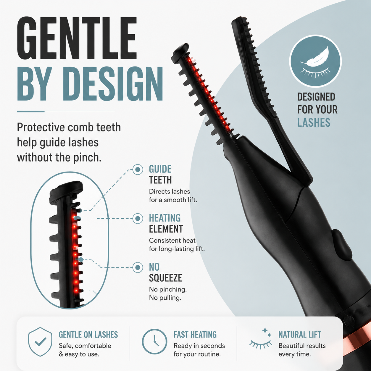 Korakio® InstantLift Heated Eyelash Curler