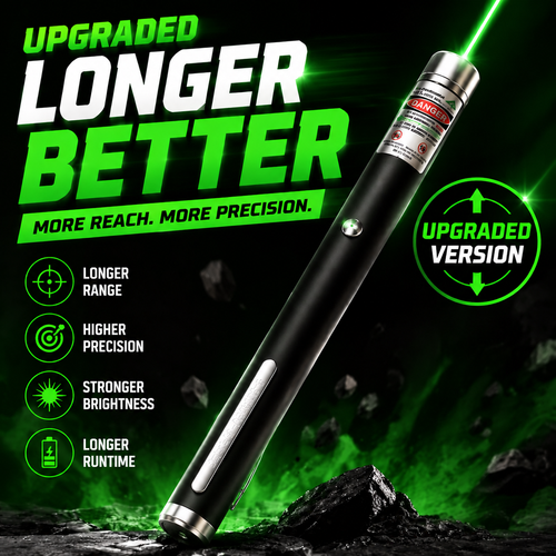 korakio® 🌌 High-Power Rechargeable Laser Pointer with Multiple Patterns
