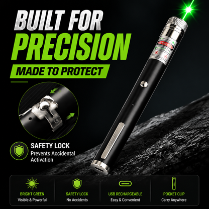 korakio® 🌌 High-Power Rechargeable Laser Pointer with Multiple Patterns