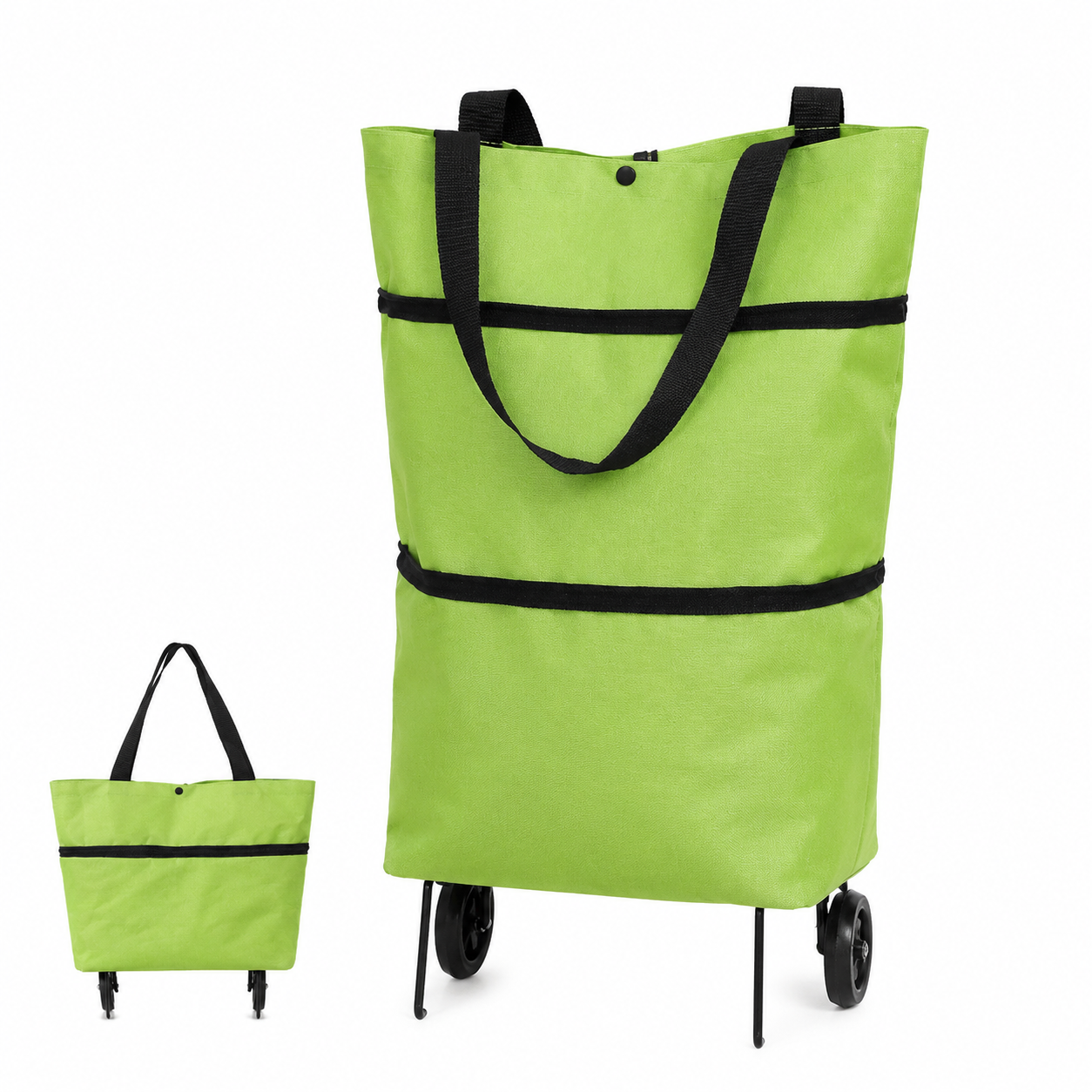 korakio®🛞👜 Foldable Rolling Grocery Tote Bag