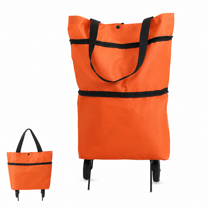 korakio®🛞👜 Foldable Rolling Grocery Tote Bag