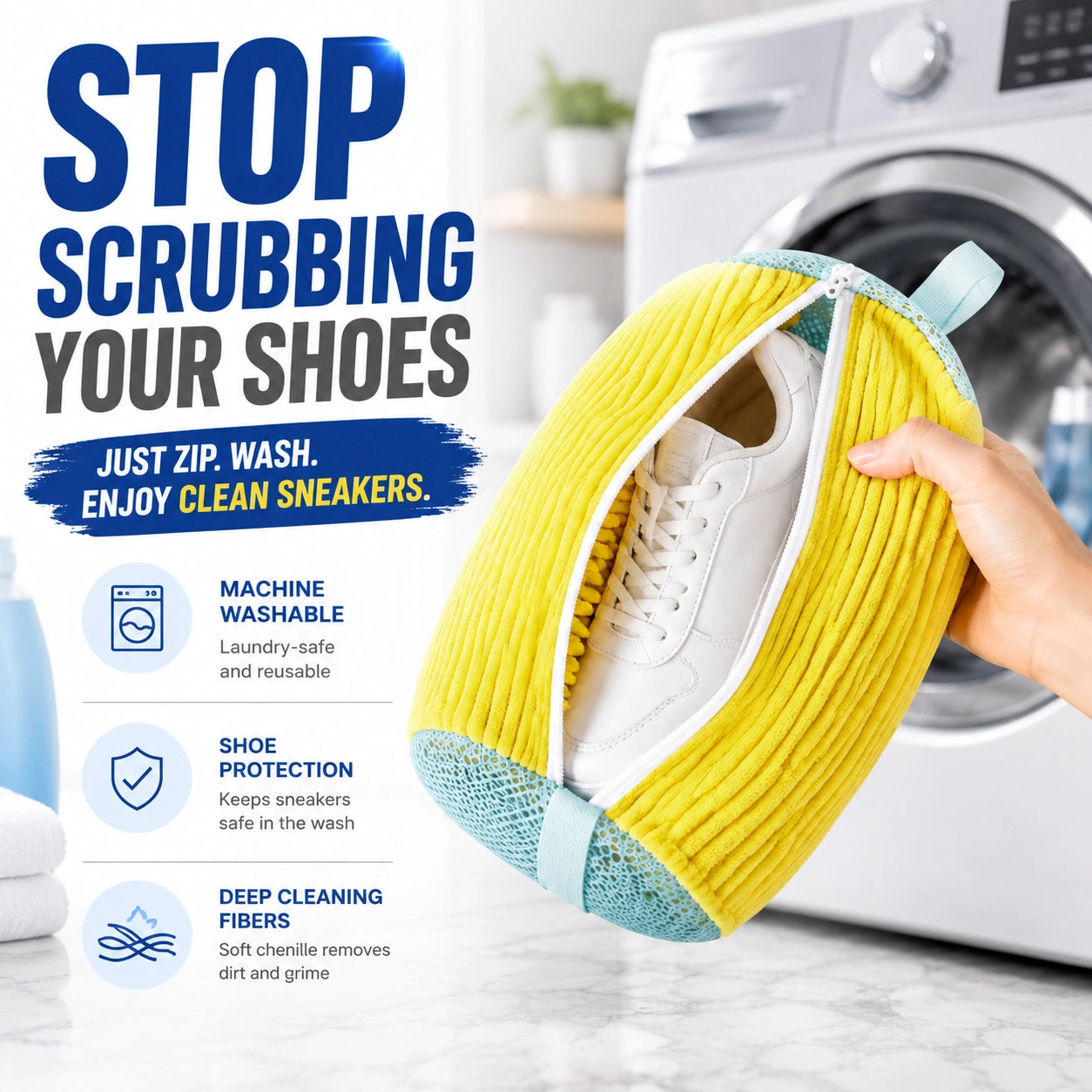 KORAKIO® 👟 🧼 360° Sneaker Washing Bag