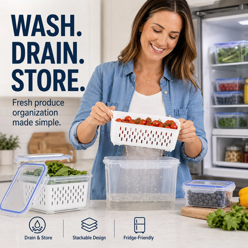KORAKIO® 🥬🍓 FreshBox 3-in-1 Produce Keeper