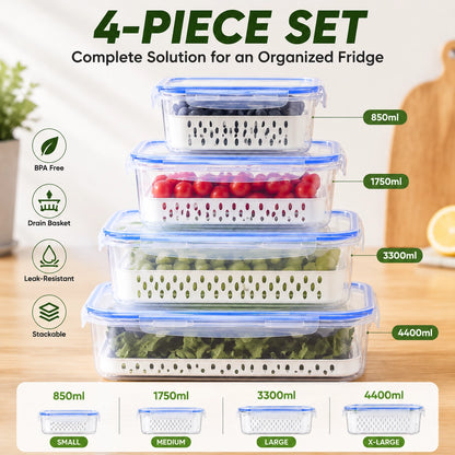 KORAKIO® 🥬🍓 FreshBox 3-in-1 Produce Keeper