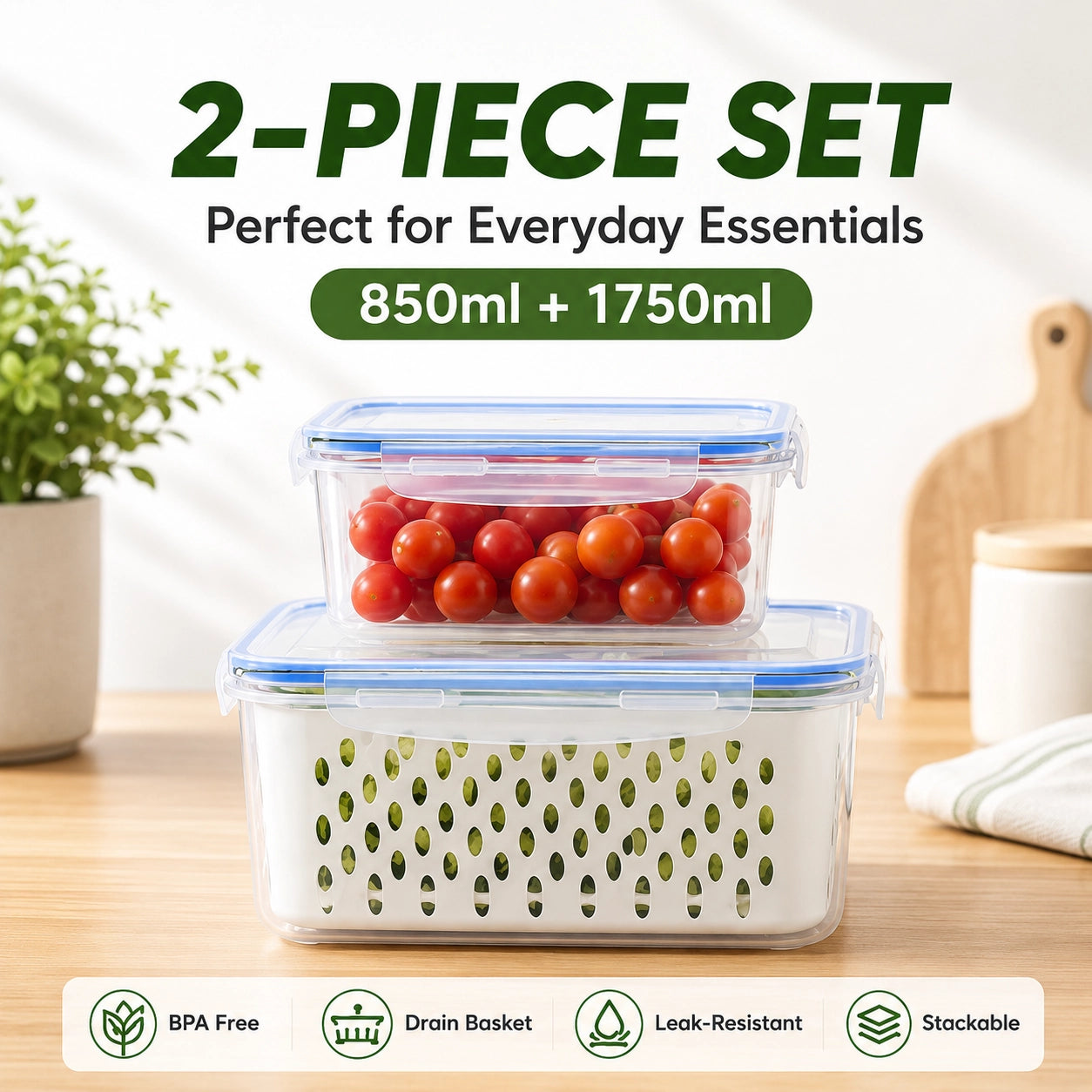 KORAKIO® 🥬🍓 FreshBox 3-in-1 Produce Keeper