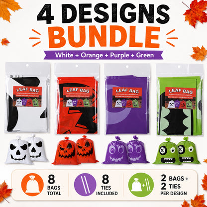KORAKIO® 🎃🔥 Halloween Yard Crew Decorative Leaf Bags
