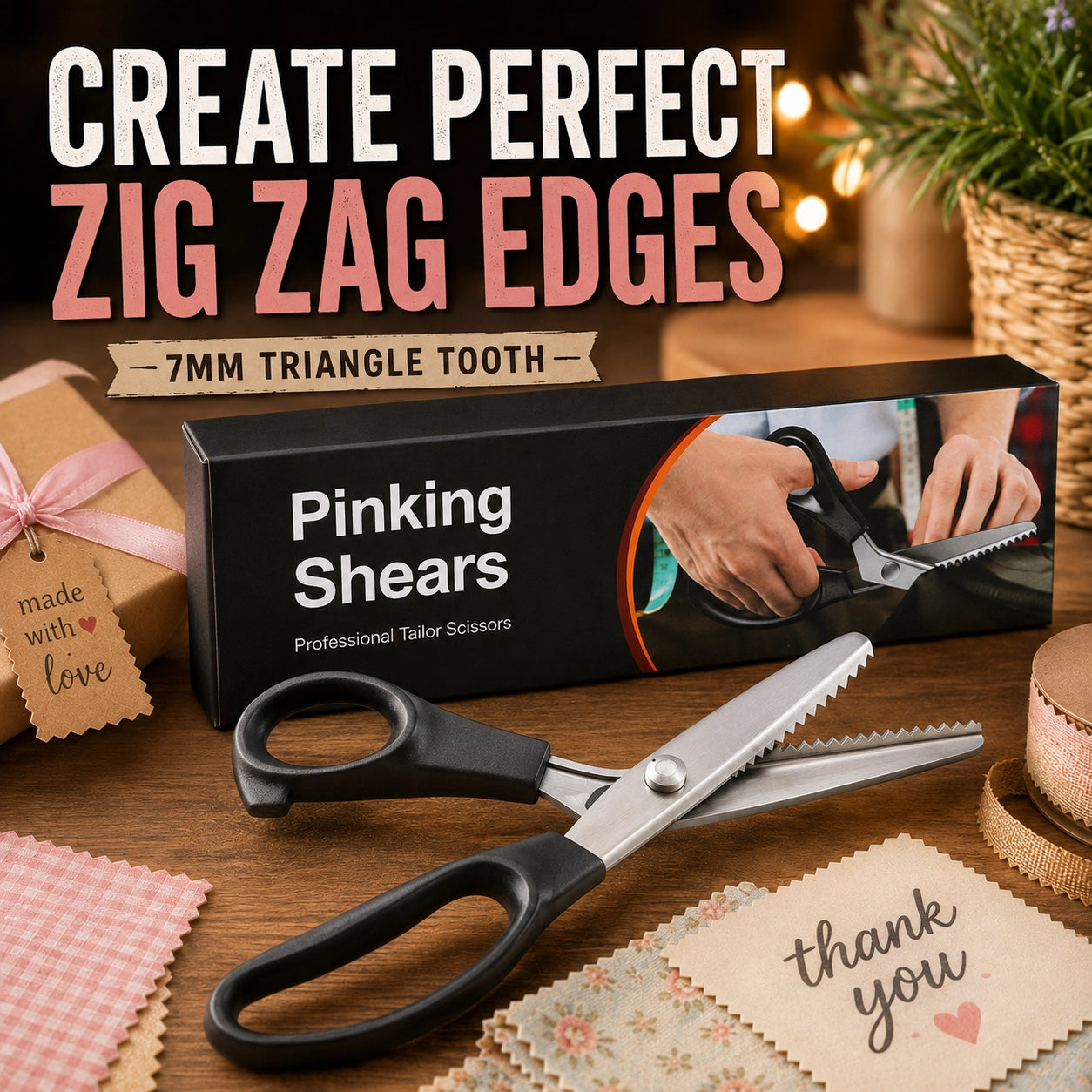 ✂️Triangle Tooth Pinking Shears
