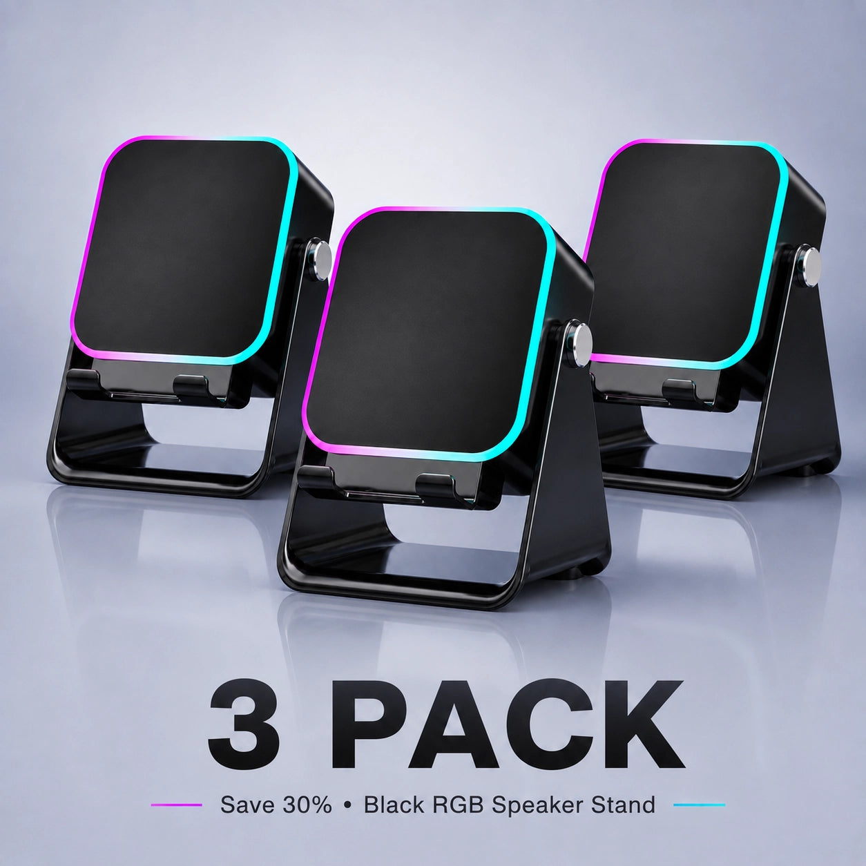 🔊📱5-in-1 Bluetooth Speaker Stand with RGB Mood Light