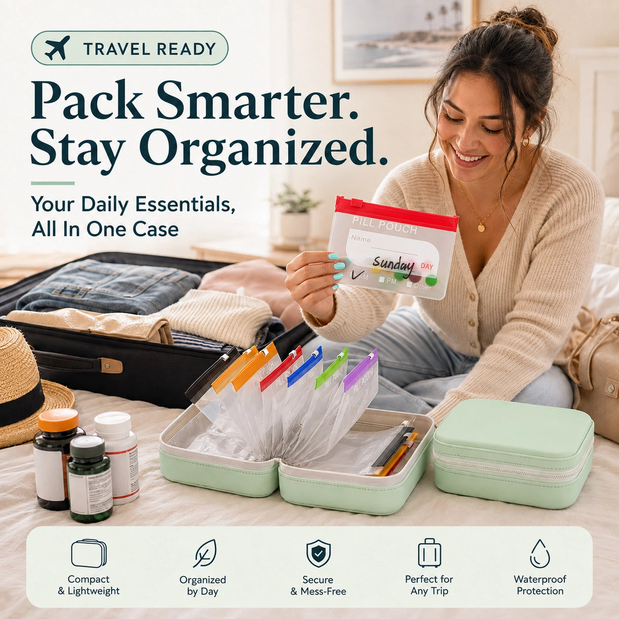 KORAKIO® 💊📦 All-In-One Pill & Vitamin Storage Case
