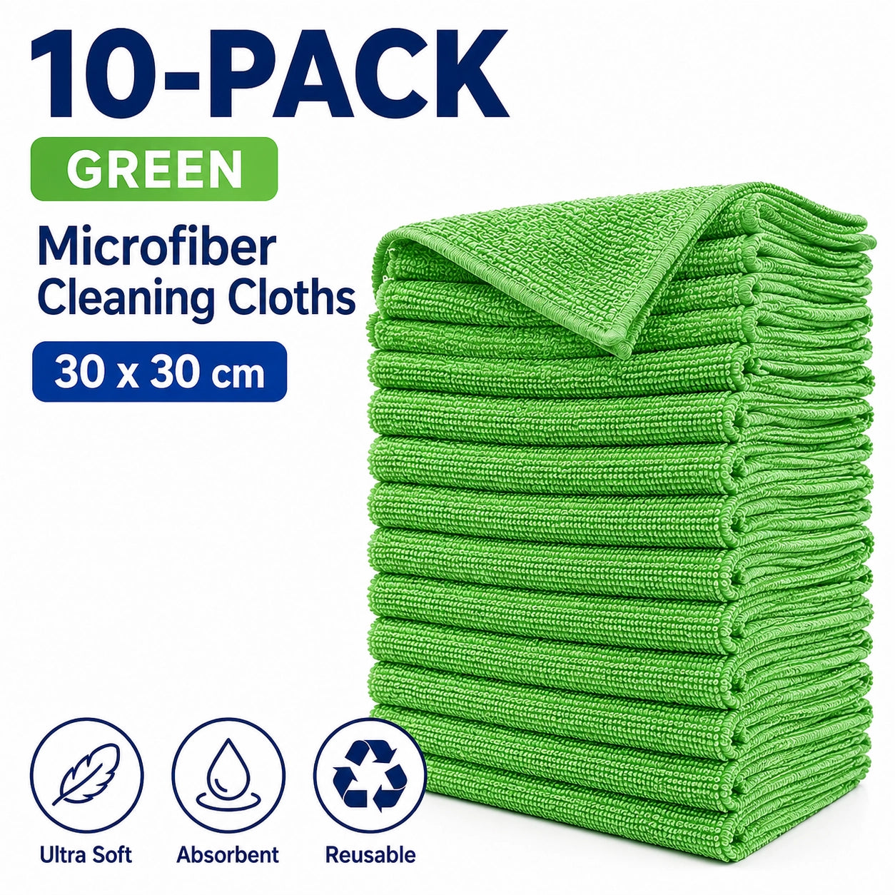 🆙 Premium Microfiber Cleaning Cloths