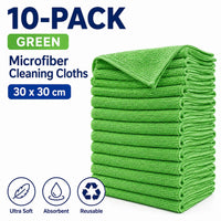 💚 10-Pack Green Microfiber