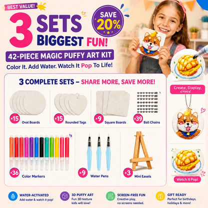 KORAKIO® 🎨✨ Magic 3D Puffy Art Kit