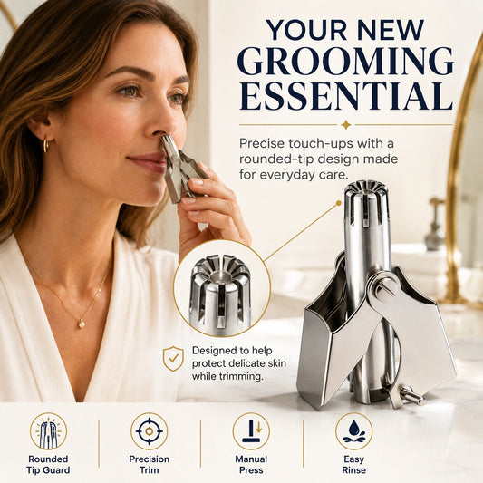 KORAKIO® 👍👃Precision Stainless Steel Nose Hair Trimmer