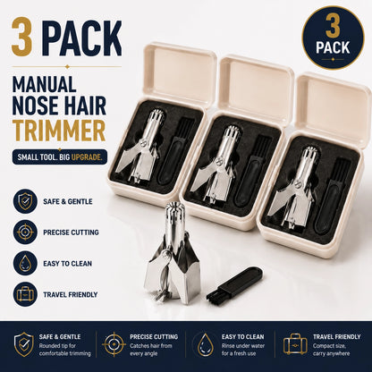 KORAKIO® 👍👃Precision Stainless Steel Nose Hair Trimmer