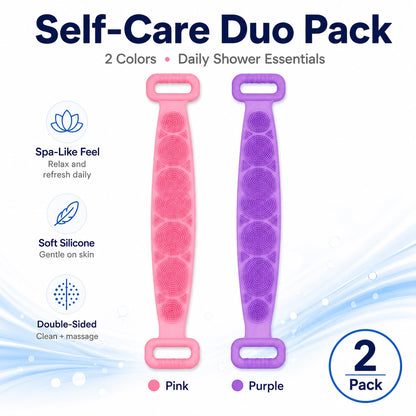 KORAKIO® 🛁🔄 Long Reach Silicone Back Scrubber