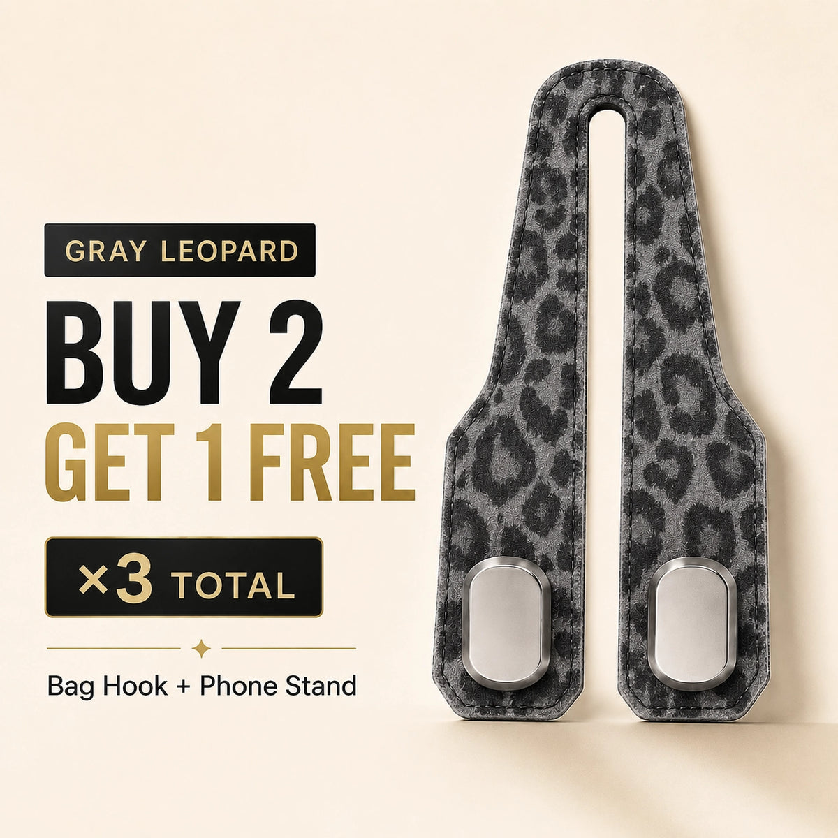 🆙Premium Suede Car Headrest Hooks & Phone Stand