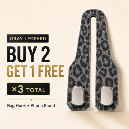 🆙Premium Suede Car Headrest Hooks & Phone Stand