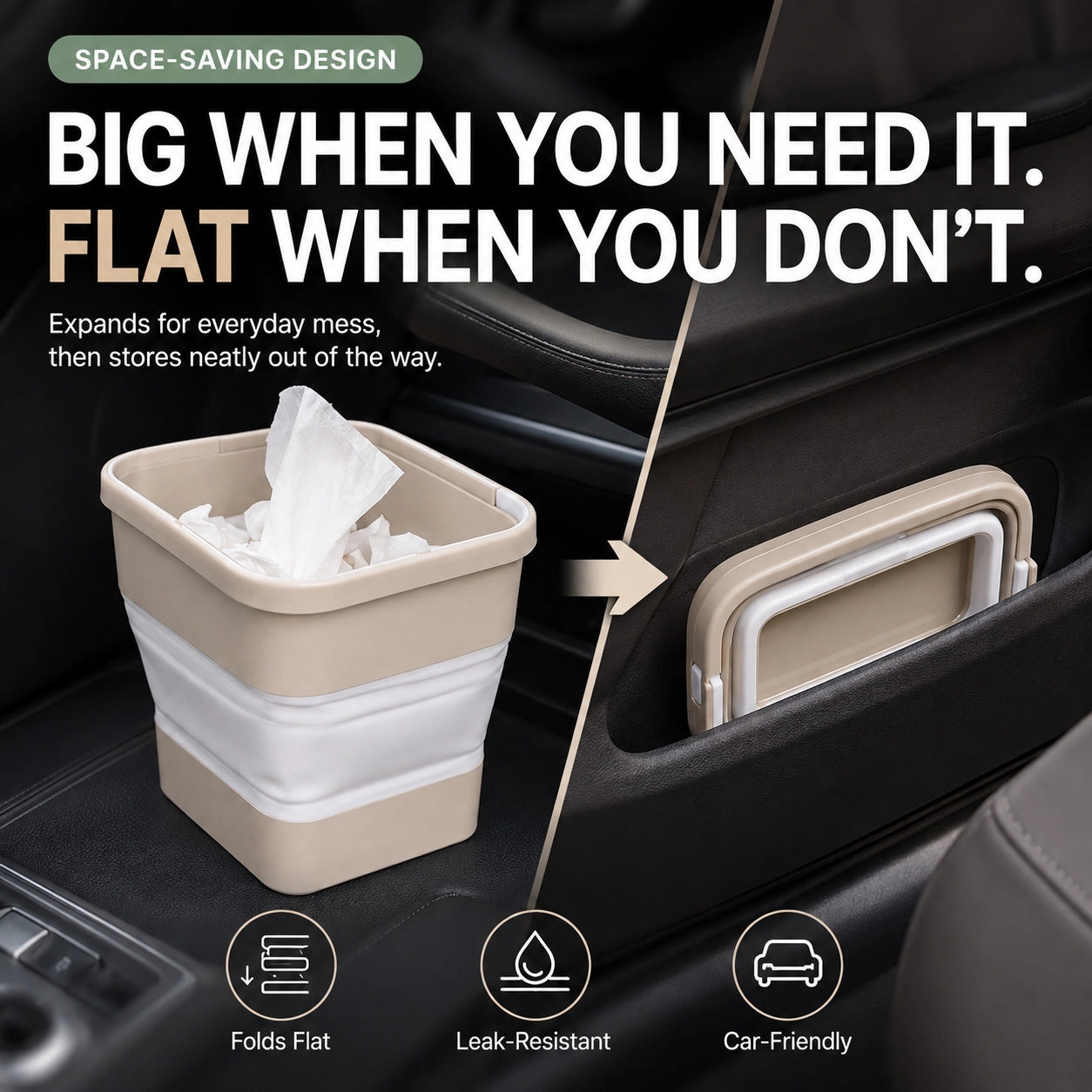 Foldable Multi-Purpose Storage Bin
