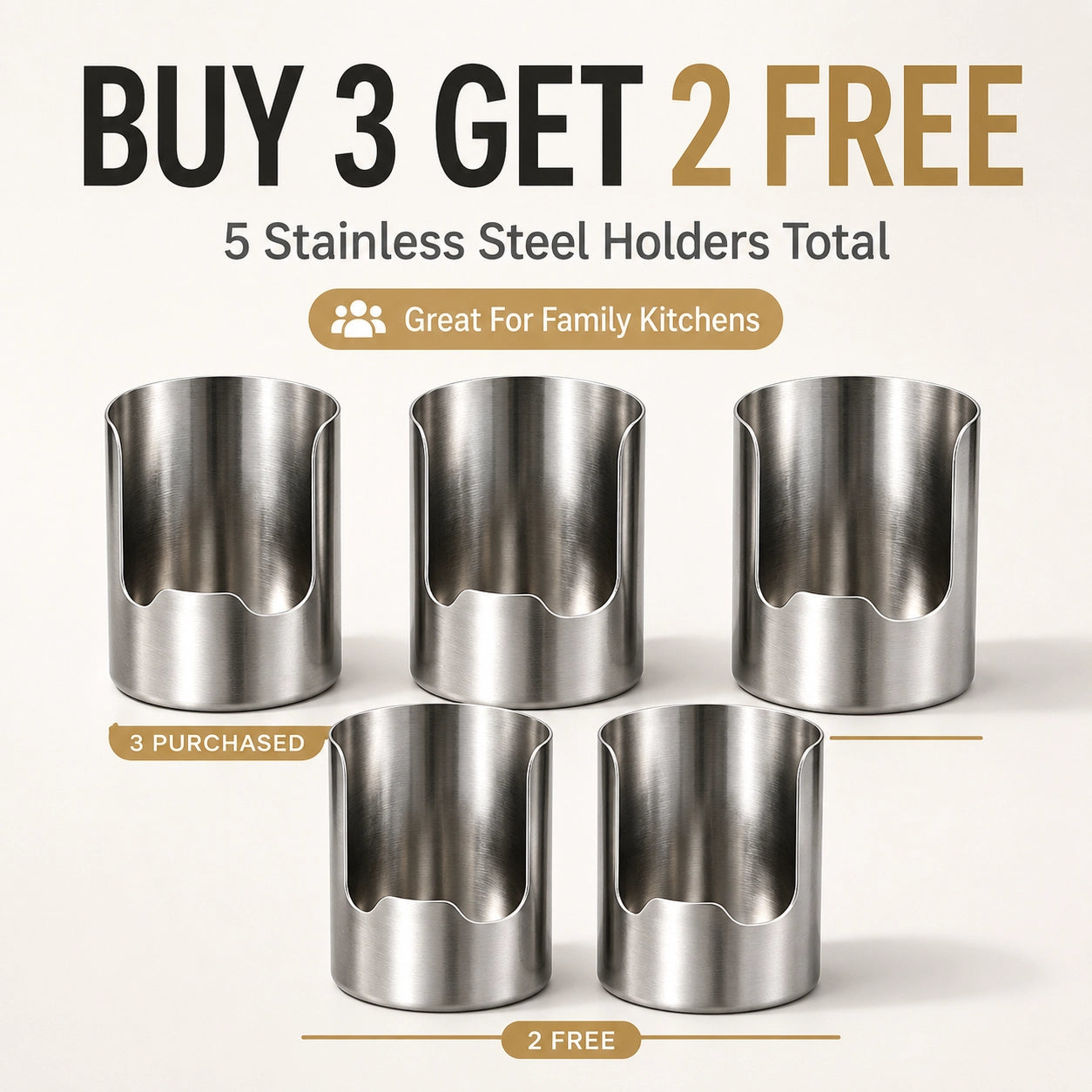 KORAKIO® 🍽️🫙 Premium Stainless Steel Kitchen Counter Organizer