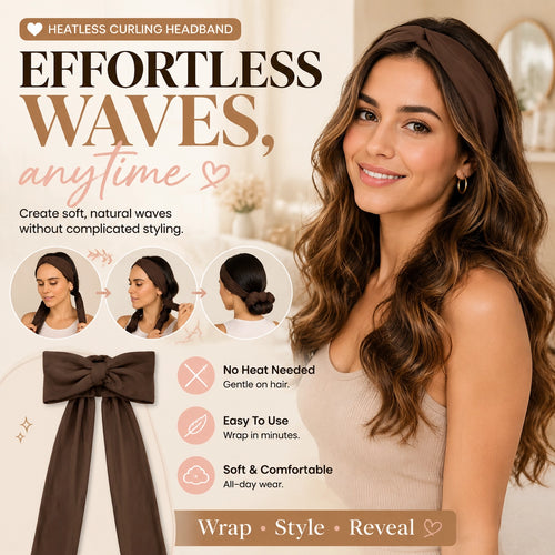 KORAKIO®🎀💇‍♀️ Effortless Heatless Curling Headband
