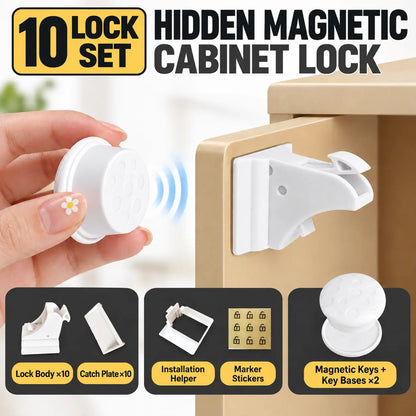 KORAKIO® 🧲🔒 Hidden Magnetic Cabinet Locks