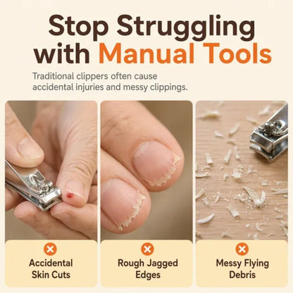 KORAKIO® 2-in-1 Smart Nail Trimmer – Trim & Polish with Ease