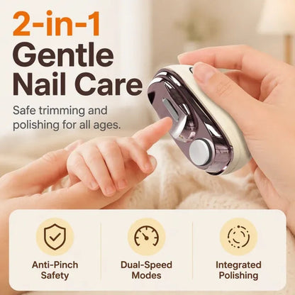KORAKIO® 2-in-1 Smart Nail Trimmer – Trim & Polish with Ease