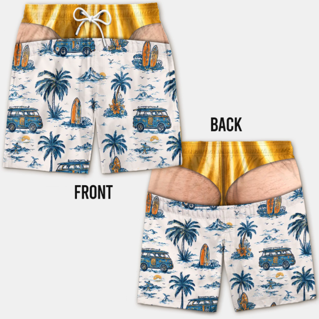 korakio® 🏖️Custom Wide Load Swim Trunks – The Funniest Summer Gift