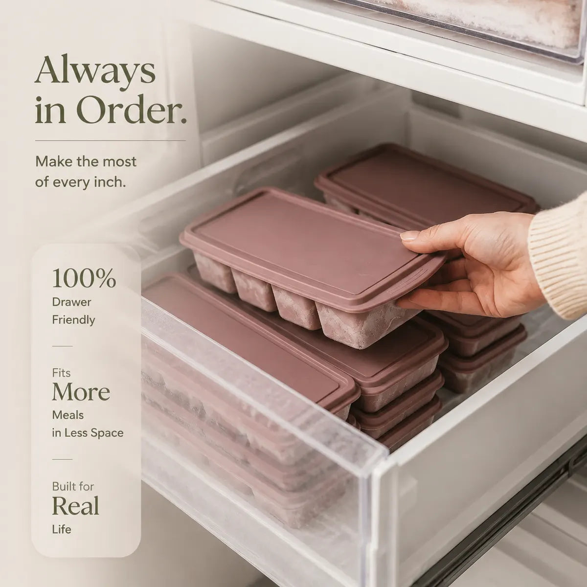 KORAKIO® ❄️ The BlockPrep System – Stackable Silicone Freezer Meal Prep Trays 🍲