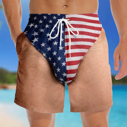 korakio® 🏖️Custom Wide Load Swim Trunks – The Funniest Summer Gift