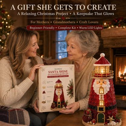 50% OFF 💕 KORAKIO® The Christmas Craft Your Family Will Love 🎄 Glow-Up DIY Lighthouse Kit