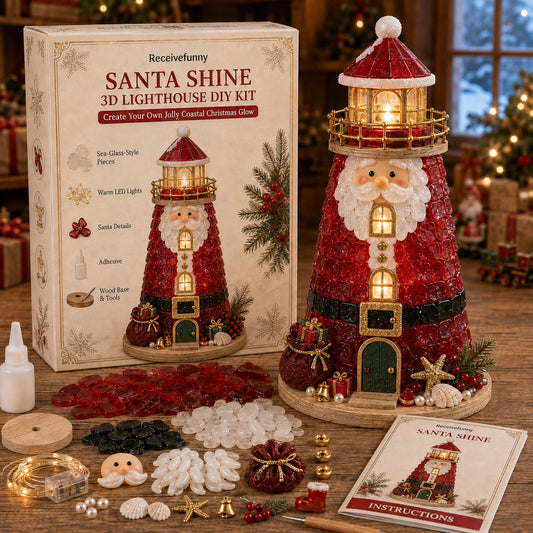 50% OFF 💕 KORAKIO® The Christmas Craft Your Family Will Love 🎄 Glow-Up DIY Lighthouse Kit