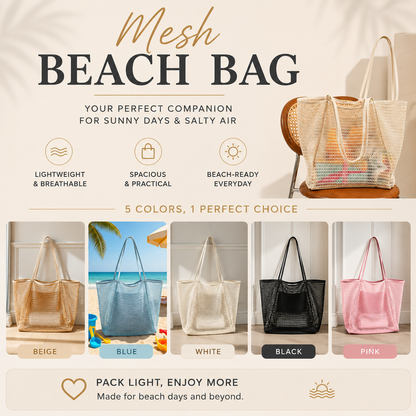 Summer Mesh Beach Tote Bag 🏖️