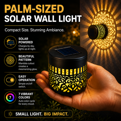 korakio® 🔅 Solar Wall Light – Instant Patio Glow, Waterproof & No Drilling