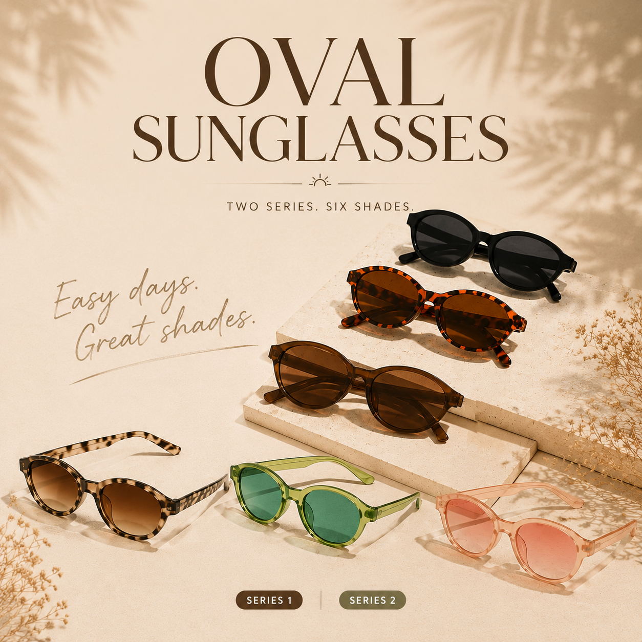 korakio® Vintage Oval Sunglasses-6 Shades For Every Mood