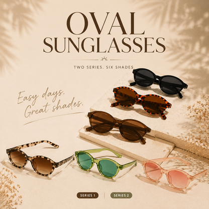 korakio® Vintage Oval Sunglasses-6 Shades For Every Mood