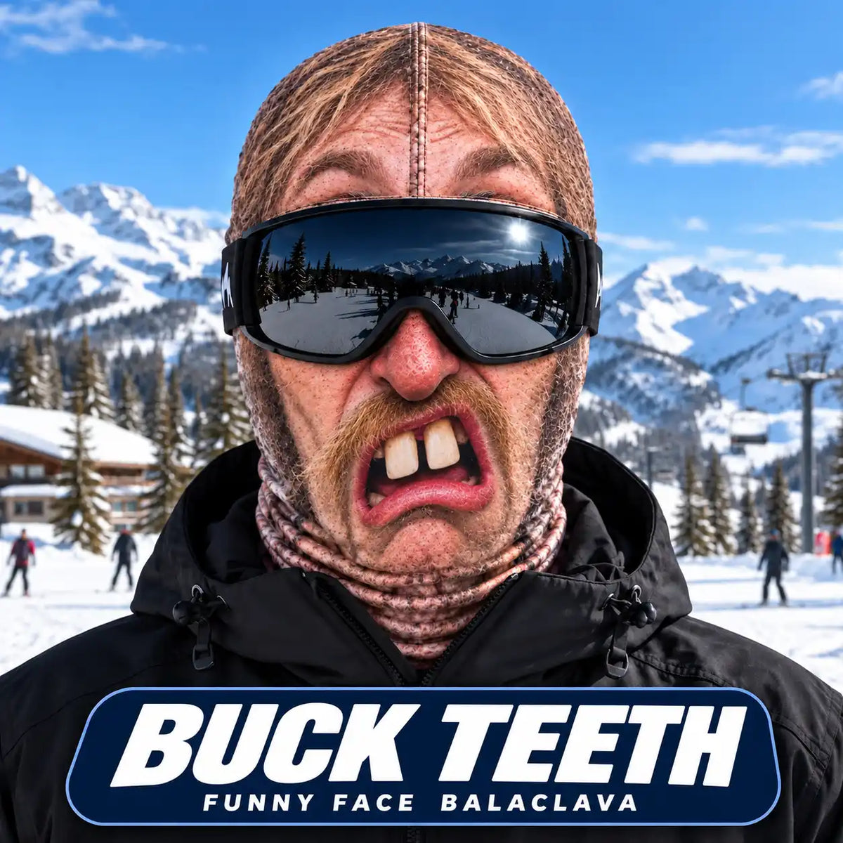 KORAKIO® 🎭🏂 Funny Face Balaclava – Stay Warm, Bring the Laughs