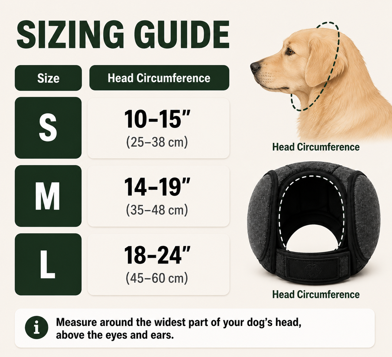 korakio® 🐶Calming Dog Ear Wrap – Helps Reduce Noise Stress During Fireworks & Storms