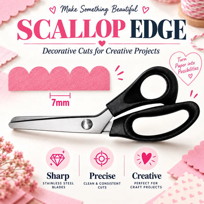 🆙✂️Triangle Tooth Pinking Shears