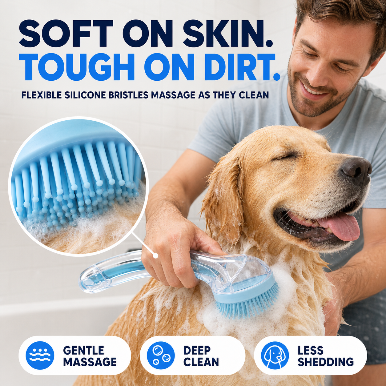 korakio® BubblePaws Foaming Bath Brush