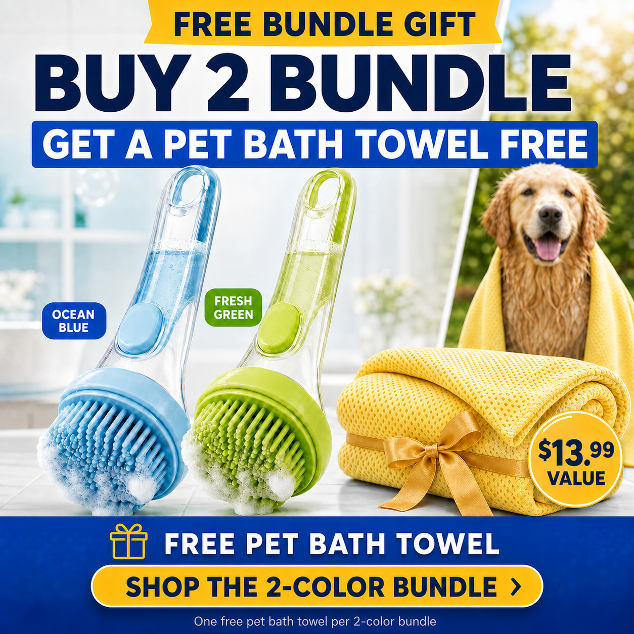 korakio® BubblePaws Foaming Bath Brush