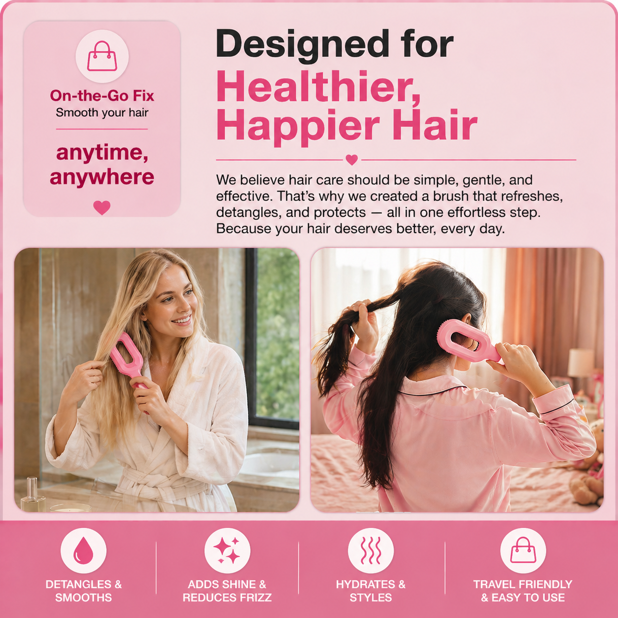 korakio®💧 2-in-1 Spray Hair Brush