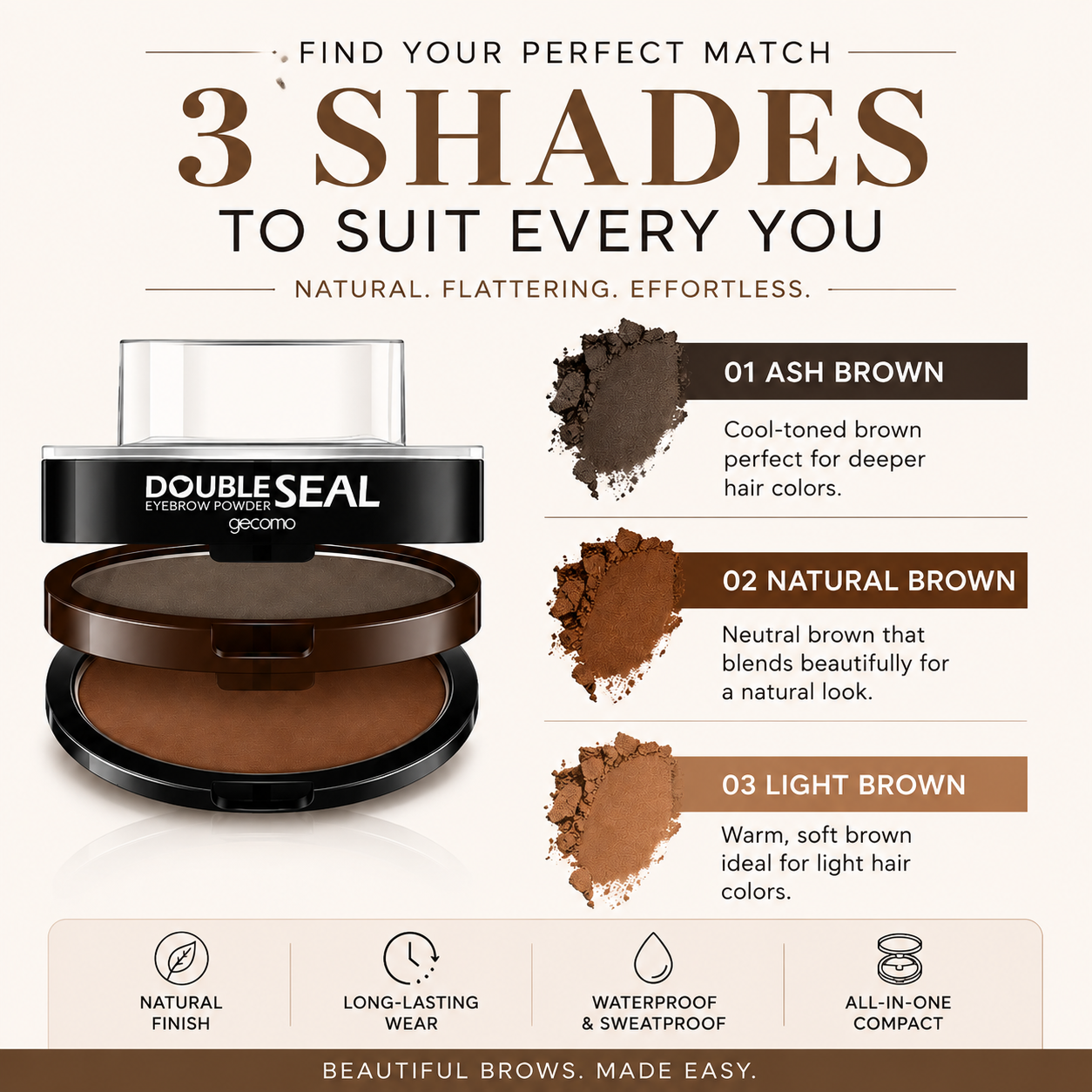 korakio® Double-Layer Instant Brow Stamp Kit