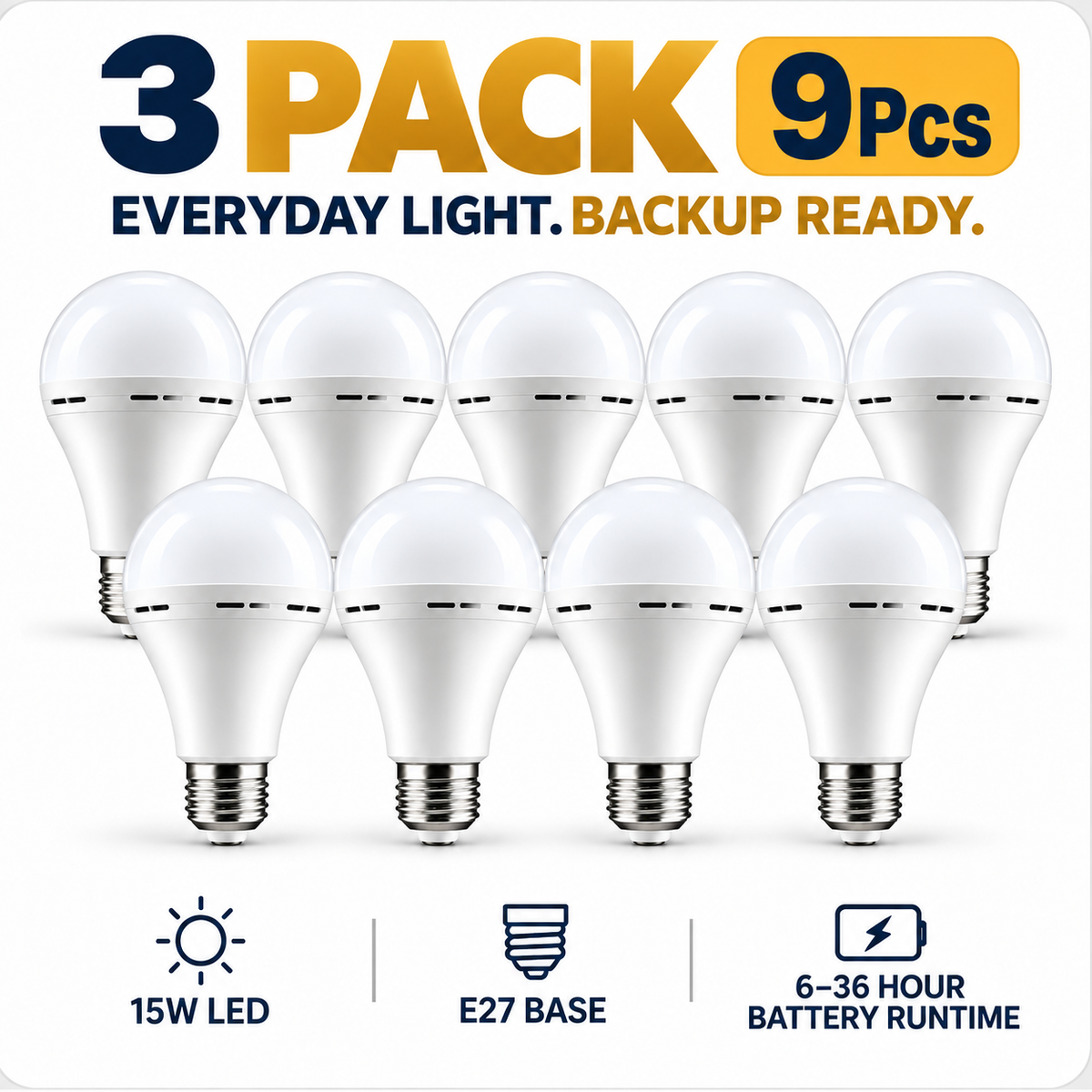 🆙Portable Rechargeable LED Bulb