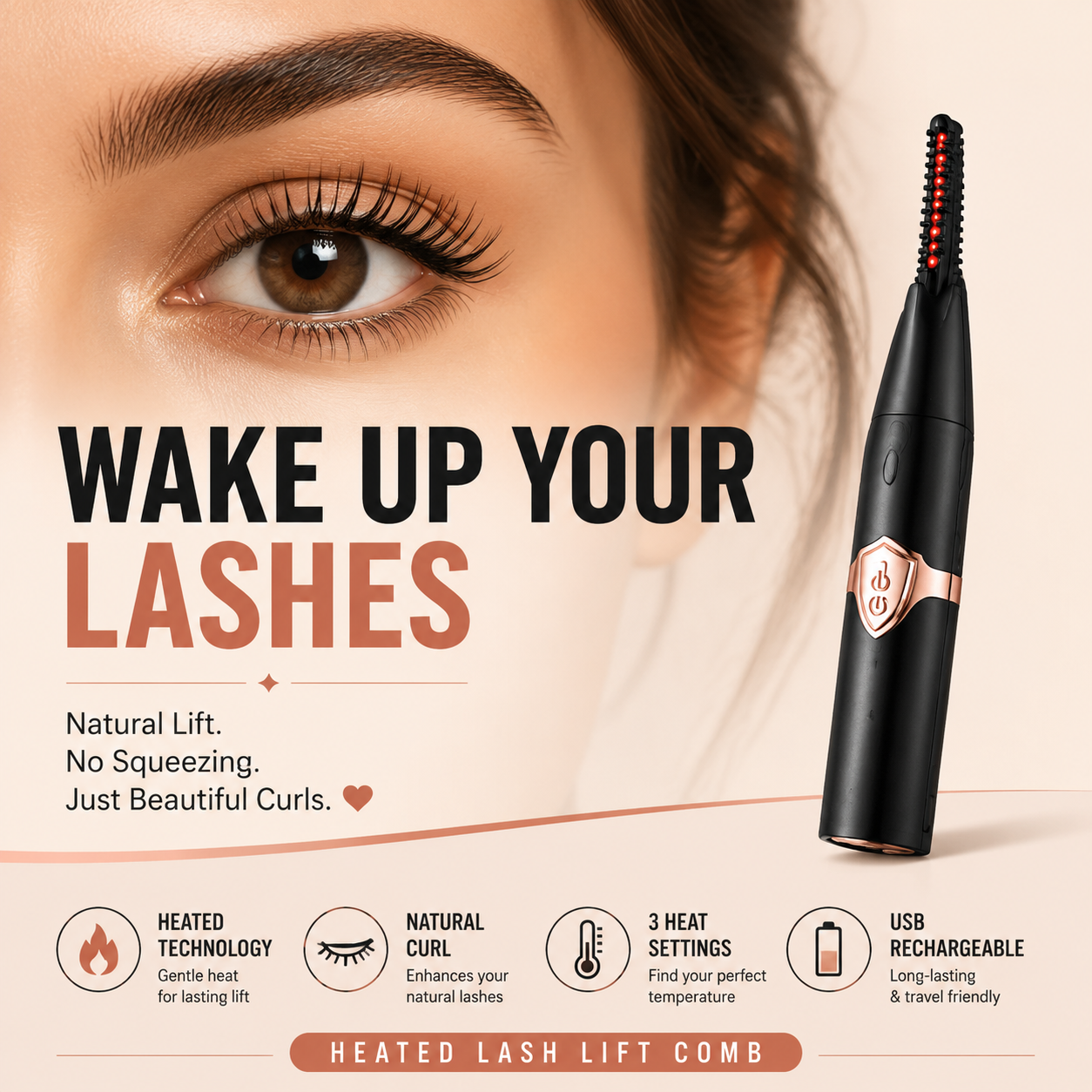 Korakio® InstantLift Heated Eyelash Curler
