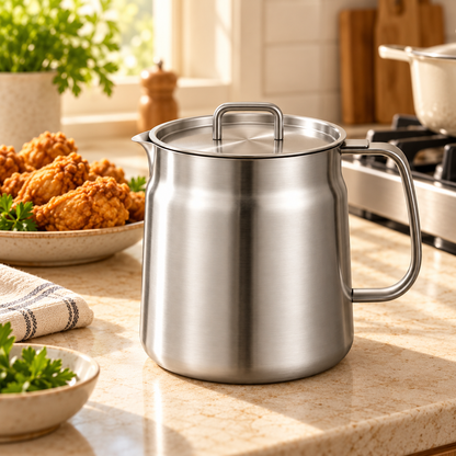 KORAKIO® 304 Stainless Steel Cooking Oil Strainer Pot