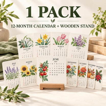 KORAKIO® 🌱🗓️ Eco-Friendly Plantable “Growing Joy” Seed Calendar 2027