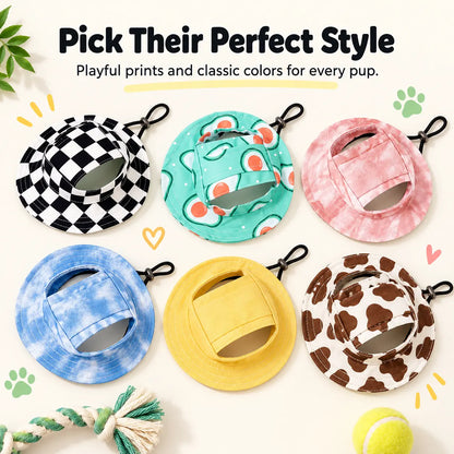 KORAKIO®🐶Paws & Prints Adjustable Dog Bucket Hat